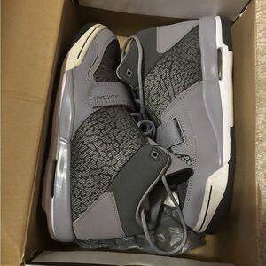 Jordan Men's Charcoal and Light Gray Sneakers